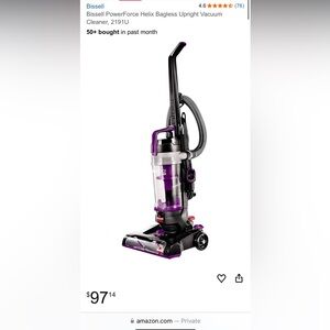 Bissell PowerForce Helix Bagless Upright Vacuum Cleaner, 2191U parts